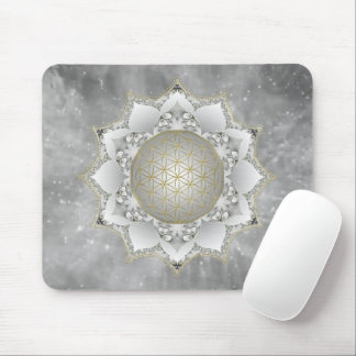 Flower Of Life - Blossoms Mandala 1 Mouse Pad