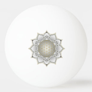 Flower Of Life - Blossoms Mandala 1 Ping Pong Ball