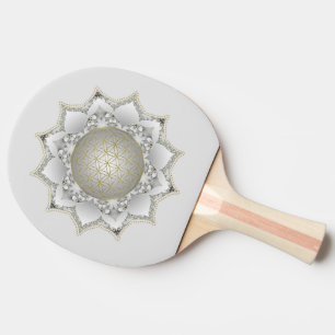 Flower Of Life - Blossoms Mandala 1 Ping Pong Paddle