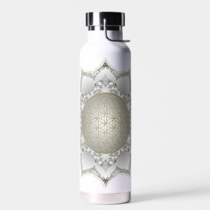 Flower Of Life - Blossoms Mandala 1 Water Bottle