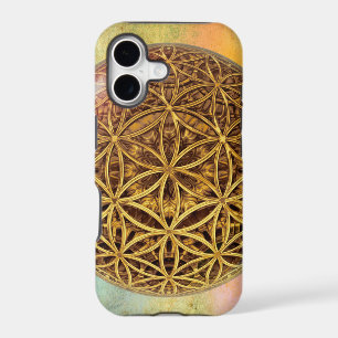 Flower Of Life / Blume des Lebens - ball grid gold
