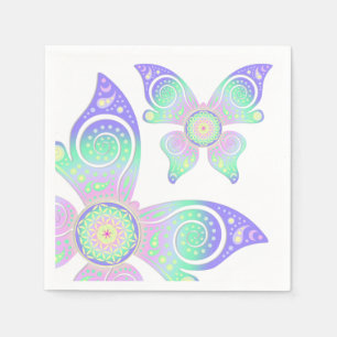 Flower of Life / Blume des Lebens - butterfly Napkin