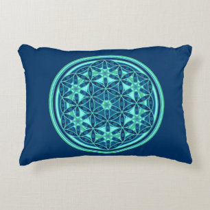 Flower Of Life / Blume des Lebens - Button I Decorative Cushion