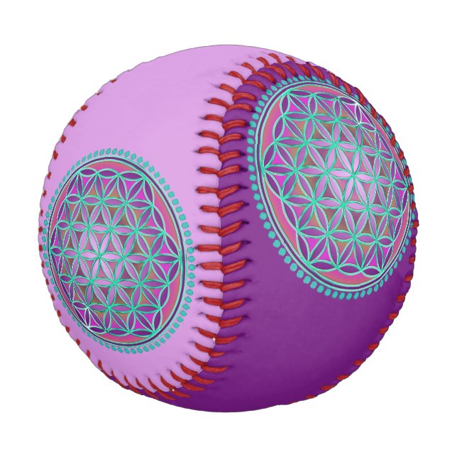 Flower Of Life / Blume des Lebens - Button VI Baseball (Angled)