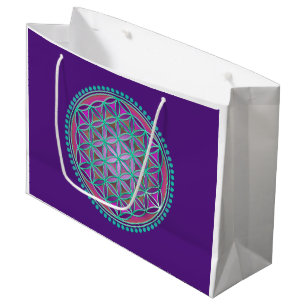 Flower Of Life / Blume des Lebens - Button VI Large Gift Bag