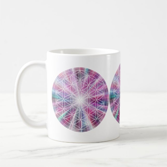 Flower Of Life / Blume des Lebens - Button VII Coffee Mug (Left)