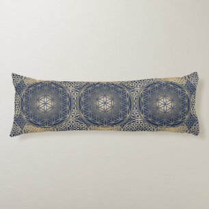 Flower Of Life / Blume des Lebens - Button VIII Body Cushion