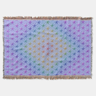 Flower of Life / Blume des Lebens - Chakra Pattern Throw Blanket