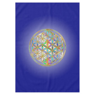 Flower Of Life / Blume des Lebens - colourful Tablecloth