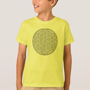 Flower Of Life / Blume des Lebens - contour black T-Shirt