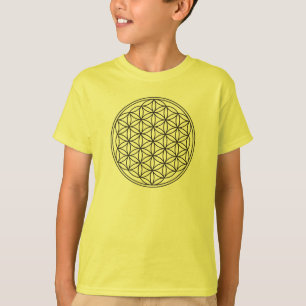 Flower Of Life / Blume des Lebens - fine black T-Shirt