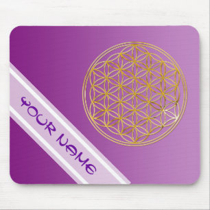 Flower Of Life / Blume des Lebens - gold Mouse Pad