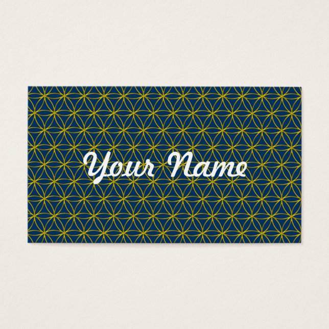 Flower of Life / Blume des Lebens - gold pattern (Front)