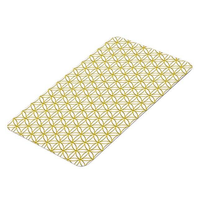 Flower of Life / Blume des Lebens - gold pattern Magnet (Left Side)