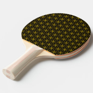 Flower of Life / Blume des Lebens - gold pattern Ping Pong Paddle