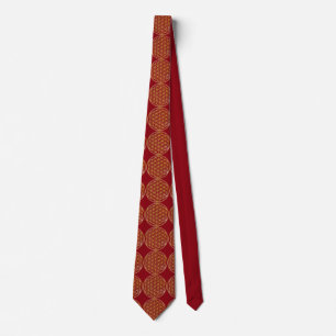 Flower Of Life / Blume des Lebens - gold Tie