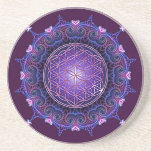 FLOWER OF LIFE / Blume des Lebens - Mandala I Coaster