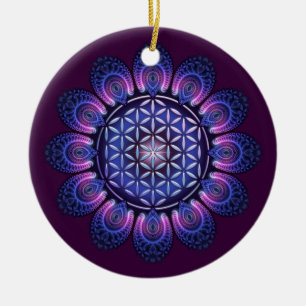 FLOWER OF LIFE / Blume des Lebens - Mandala II Ceramic Ornament