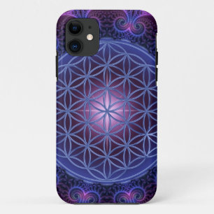 FLOWER OF LIFE/Blume des Lebens Mandala II Square iPhone 11 Case