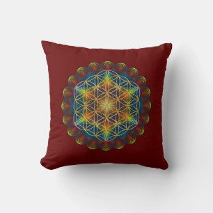 FLOWER OF LIFE / Blume des Lebens - Mandala III Cushion