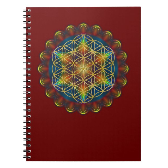 FLOWER OF LIFE / Blume des Lebens - Mandala III Notebook (Front)