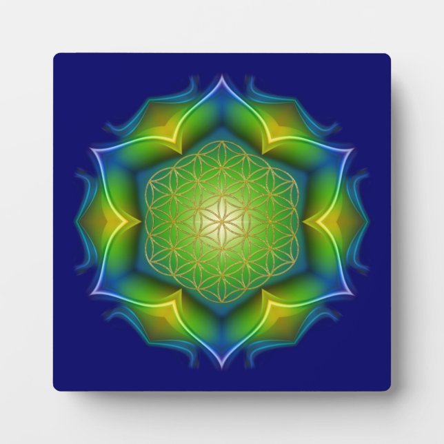 FLOWER OF LIFE / Blume des Lebens - Mandala V Plaque (Front)