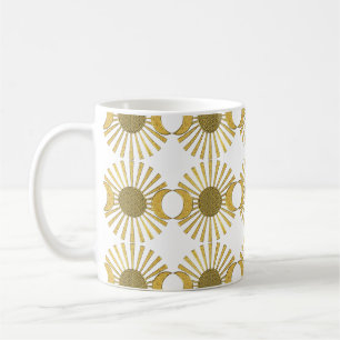 Flower Of Life / Blume des Lebens - Moon Gold Coffee Mug