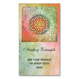 Flower Of Life / Blume des Lebens - Ornament I Magnetic Business Card