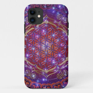 FLOWER OF LIFE/Blume des Lebens Ornament I Square iPhone 11 Case