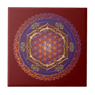 FLOWER OF LIFE / Blume des Lebens - Ornament I Tile