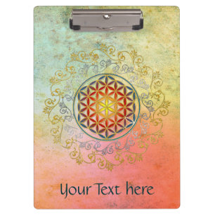 Flower of Life / Blume des Lebens - Ornament IV BG Clipboard