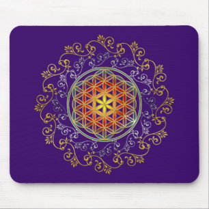 FLOWER OF LIFE / Blume des Lebens - Ornament IV Mouse Pad