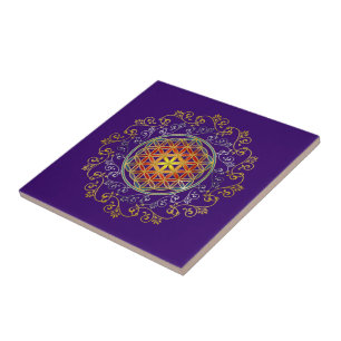 FLOWER OF LIFE / Blume des Lebens - Ornament IV Tile