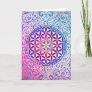 Flower Of Life / Blume des Lebens - Ornament V Card