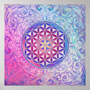 Flower Of Life / Blume des Lebens - Ornament V Poster