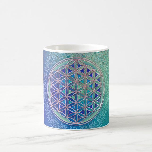 Flower Of Life / Blume des Lebens - Ornament VI Coffee Mug (Center)