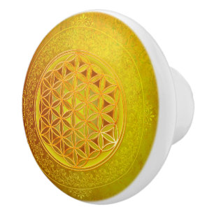 Flower Of Life / Blume des Lebens - Ornament VII Ceramic Knob