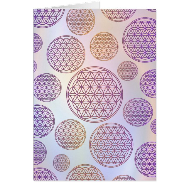 Flower of Life / Blume des Lebens - pattern violet (Front)