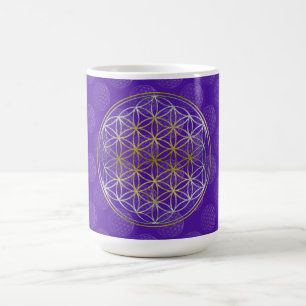 Flower Of Life / Blume des Lebens - pattern violet Coffee Mug