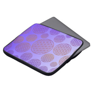 Flower of Life / Blume des Lebens - pattern violet Laptop Sleeve