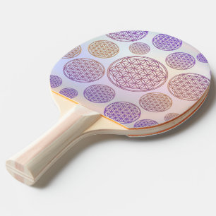 Flower of Life / Blume des Lebens - pattern violet Ping Pong Paddle