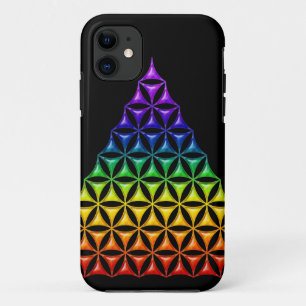 Flower Of Life / Blume des Lebens - pyramid chakra iPhone 11 Case