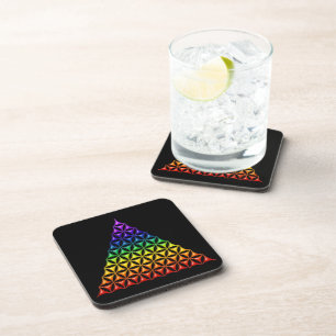Flower Of Life / Blume des Lebens - pyramid chakra Coaster