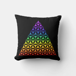Flower Of Life / Blume des Lebens - pyramid chakra Cushion