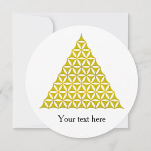 Flower Of Life / Blume des Lebens - pyramid gold