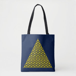 Flower Of Life / Blume des Lebens - Pyramid gold Tote Bag