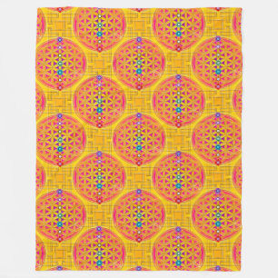 Flower Of Life / Blume des Lebens - seamless II Fleece Blanket