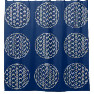 Flower Of Life / Blume des Lebens - shiny crystal Shower Curtain