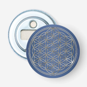Flower Of Life / Blume des Lebens - silver Bottle Opener