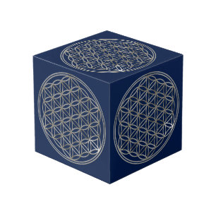 Flower Of Life / Blume des Lebens - silver Cube